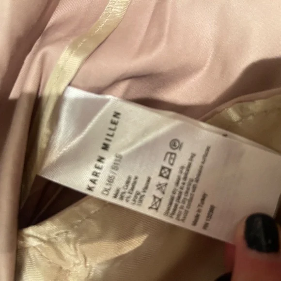 Karen Millen buckled shirt dress NWT size US 2 beige - Picture 7 of 7